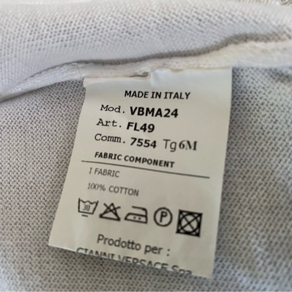 Versace Young Knit Cardigan Greca Logo - Picture 10 of 10